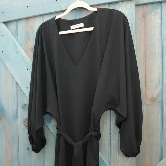 Amanda Uprichard Black Dress Size Medium Tie Waist Belt - Picture 4 of 7